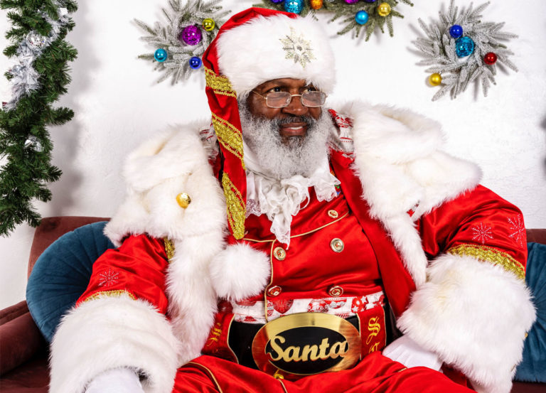 Kenny Blair dressed as Santa